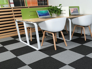 Azulejos de alfombra comerciales impermeables rectangulares